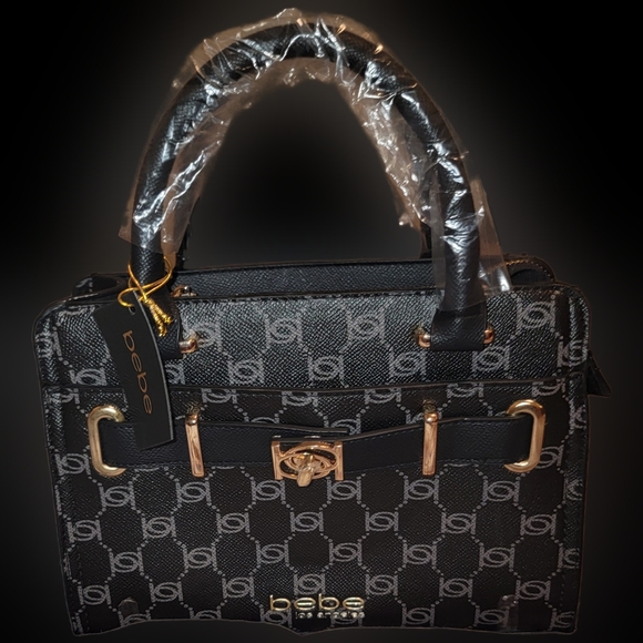 bebe Handbags - Bebe Black and Gold Women's Handbag